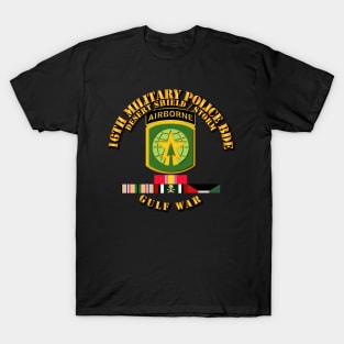 16th Military Police Bde - Desert Storm - Shield w Svc T-Shirt